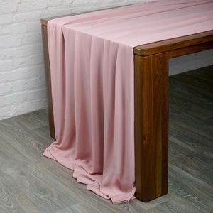 Dusty Rose Chiffon Table Runners